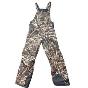Arctix Snow Bibs Kids L Brown Camo Insulated Winter Overalls Hunting Ski Pants